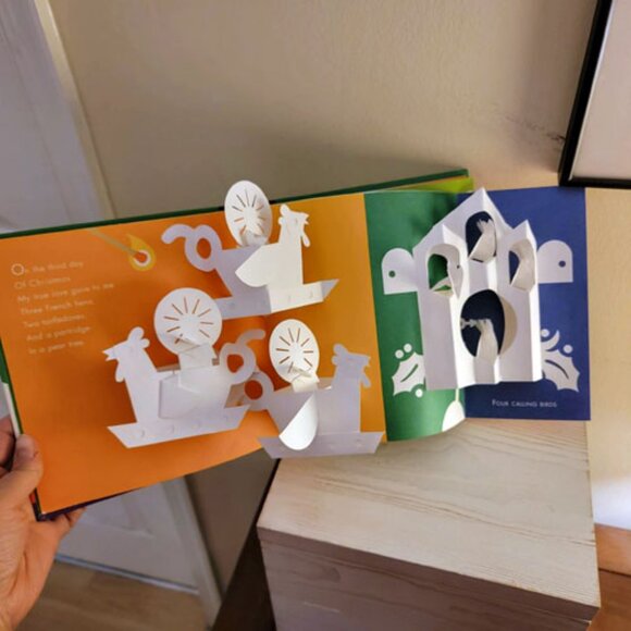 12 Days of Christmas Pop-Up Book by Robert Sabuda Hardcover Holiday Classic - Picture 4 of 10